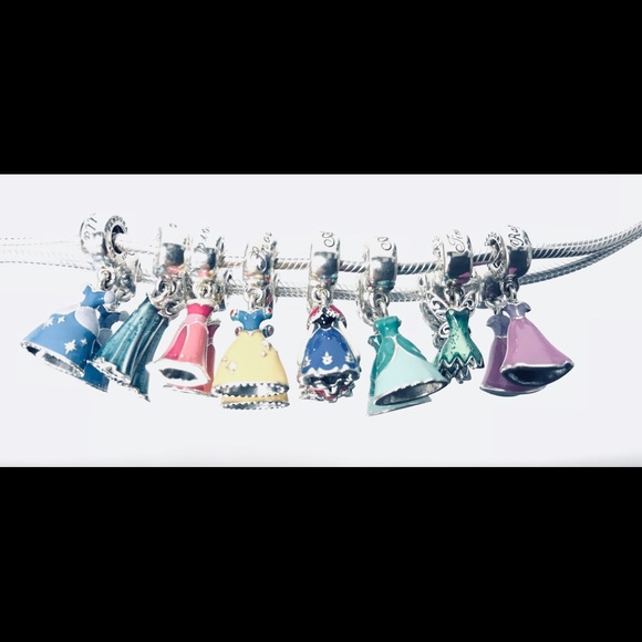 100% Authentic Pandora Disney Ariel Dress Charm - Picture 2 of 2